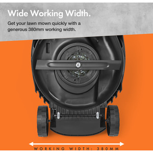 Electric Corded Lawn Mower - Grey by VonHaus