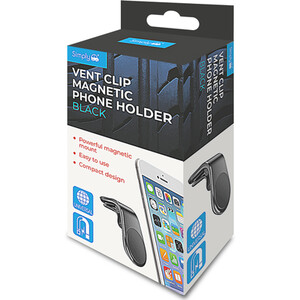 Simply Auto Vent Clip Magnetic Phone Holder - Black by Simply