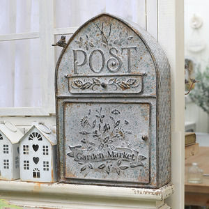 Rustic Weathered Letter box - GREY by ALL CHIC