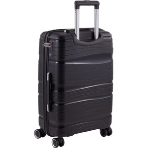 4PCS Lockable Travel Suitcase Set - Black by Livingandhome