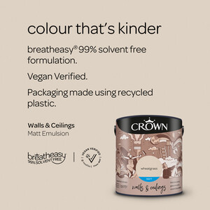 Crown Matt Breatheasy Emulsion Paint - Wheatgrass by Crown Paints