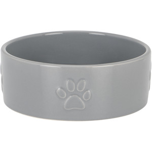 Grey Ceramic Pet Bowl - Small by Clever Paws