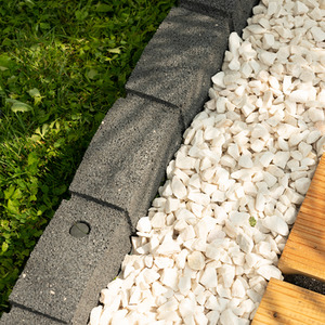 Rubber Roman Stone Garden Border - Grey by Nicoman