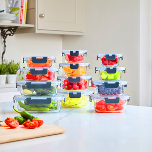 Neo 7 Piece Glass Food Storage Containers by Neo