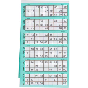 1 to 600 Bingo Tickets Book - Multicolour by i-doodle