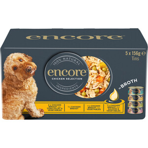 Encore Wet Dog Food in Broth Tins by Encore