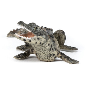 PAPO Wild Animal Kingdom Baby Crocodile Toy Figure - Black by PAPO