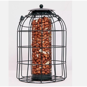 3pc Wild Bird Hanging Bird Nut Seed Feeder - Black by Garden Mile