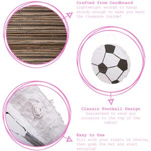 Football Pinata Set with Stick Blindfold - Pink by Fax Potato