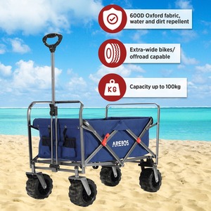 Hand Cart - Foldable - Equipment Cart - Blue by AREBOS