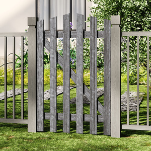 Solid Wood Garden Gate with Z-Shaped Structure by Livingandhome