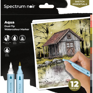 Spectrum Noir Aqua 12 Pack by Spectrum Noir