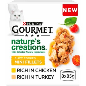 Pack of 8 Purina Gourmet Nature's Creations - Poultry by Gourmet
