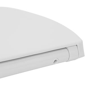 Round Soft Close Toilet Seat - White - White by Harbour Housewares