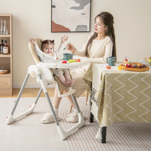 4-in-1 Baby Highchair - Almond Brown by Costway
