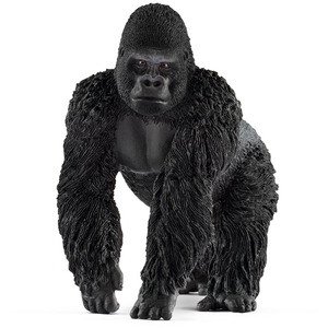 SCHLEICH Wild Life Male Gorilla Toy Figure - Black by SCHLEICH