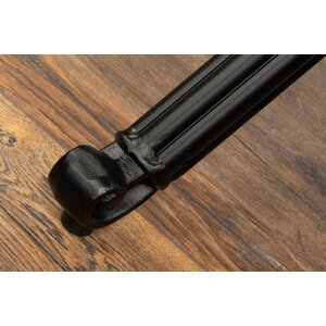 SHG Chirk Cast Aluminium 6 Seater Dining Set With Rectangular Extendable Table - Black by Signature Homes and Gardens