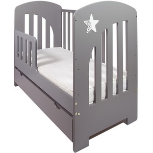 Bonnie Cot Grey with Drawer and Mattress - Grey by Viculii