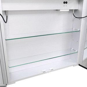 Bathroom LED Mirror Cabinet with Demister - White by Livingandhome