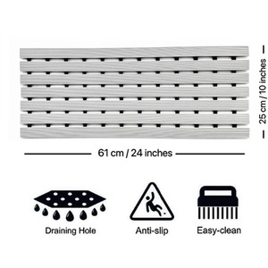 PVC Duckboard Shower Mat Narrow by Nicoman