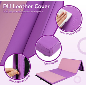 Folding Soft Floor Mat Gym Mat by Costway