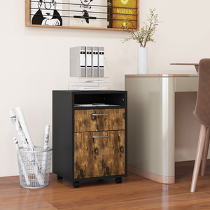 HOMCOM Filing Cabinet With Drawer by HOMCOM