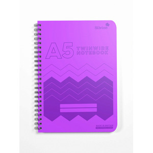 Poly Prop Wire Notebook - A5 by Silvine