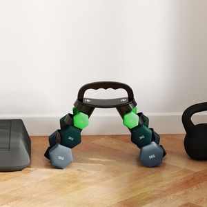 SPORTNOW Dumbbells Set with Carry Rack by SPORTNOW