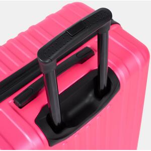 3 Piece Set Of Suitcase Travel Luggage - Fuchsia Pink by OHS