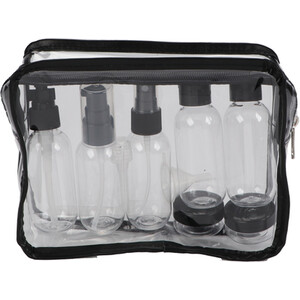 Set of 7 Travel Bottle - Black
