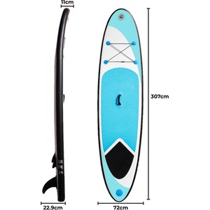 10ft Blue Inflatable Paddle Board - Blue by Monstershop