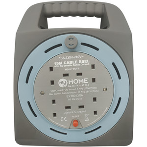 My Home 4 Gang Extension Cable Reel 15M by My Home