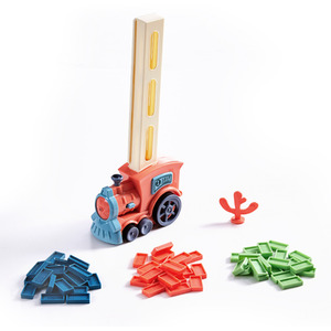 Kidkid Creative Domino Laying Train Toy with Light by Kidkid