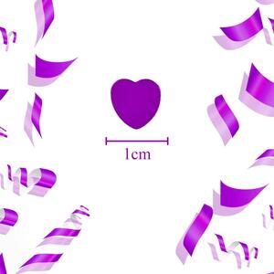 Heart Shape Scatter Confetti - Purple by Shatchi
