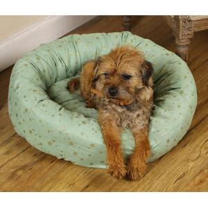Anti-Anxiety Star Print Donut Bed - Green by NOAHS ARK