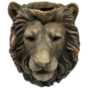 Lion Planter - Brown