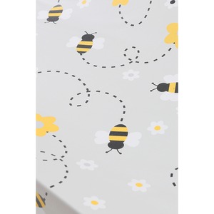 Anti-Roll Wedge Baby Changing Mat - Grey Bee / Grey Bee by Babycurls