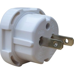 Pack 4 Travel Adaptor Plug for USA Adapter - White by ShaniTech