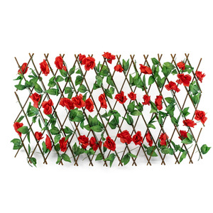 100 LED Solar Blossom Trellis - Red by Gardenwize