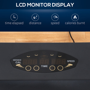 HOMCOM Electric Motorised Walking Machine Treadmill - Black by HOMCOM