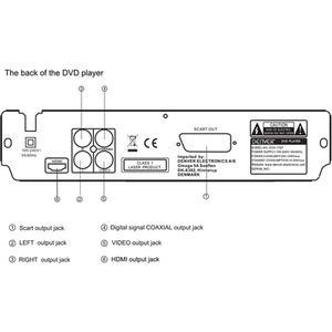 Multi Region DVD Player With Upscaling HDMI And Scart - Black by Denver