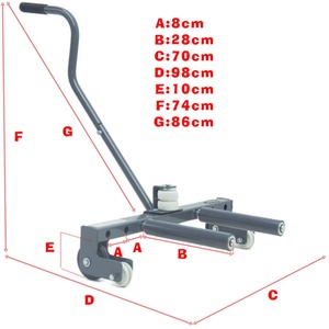 SwitZer Wheel Dolly Manual Grey - Grey by SwitZer