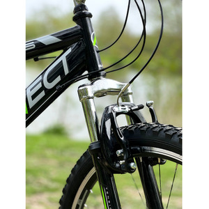 Basis Connect Adult's Hardtail MTB, 26In - Black/Green by Basis