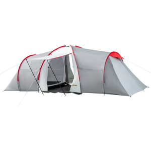 Outsunny Tunnel Tent with 2 Bedroom, Living Area and Vestibule for 4-6 Person by Outsunny