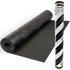 Polyester Shed Roofing Felt (10m x 1m) - Black by NOVECRAFTO