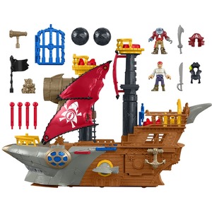 Shark Bite Pirate Ship Playset - Multi-Coloured by Imaginext