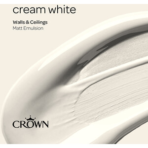 Crown Matt Breatheasy Emulsion Paint - Cream White by Crown Paints