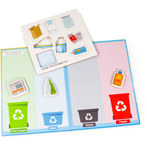 Coastal Clean up Train Set - Multi-coloured by Bigjigs Rail