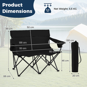 2-Person Outdoor Lawn Chair by Costway