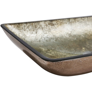 Tempered Glass Bathroom Sink with Unique Pattern - Gold by Livingandhome